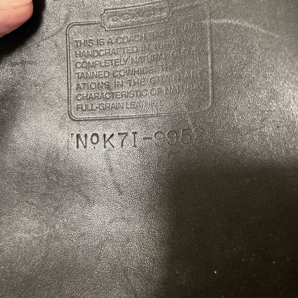 Vintage Coach 9952 Lula’s Legacy Drawstring Crossbody Bucket Bag Black Leather - Picture 11 of 12